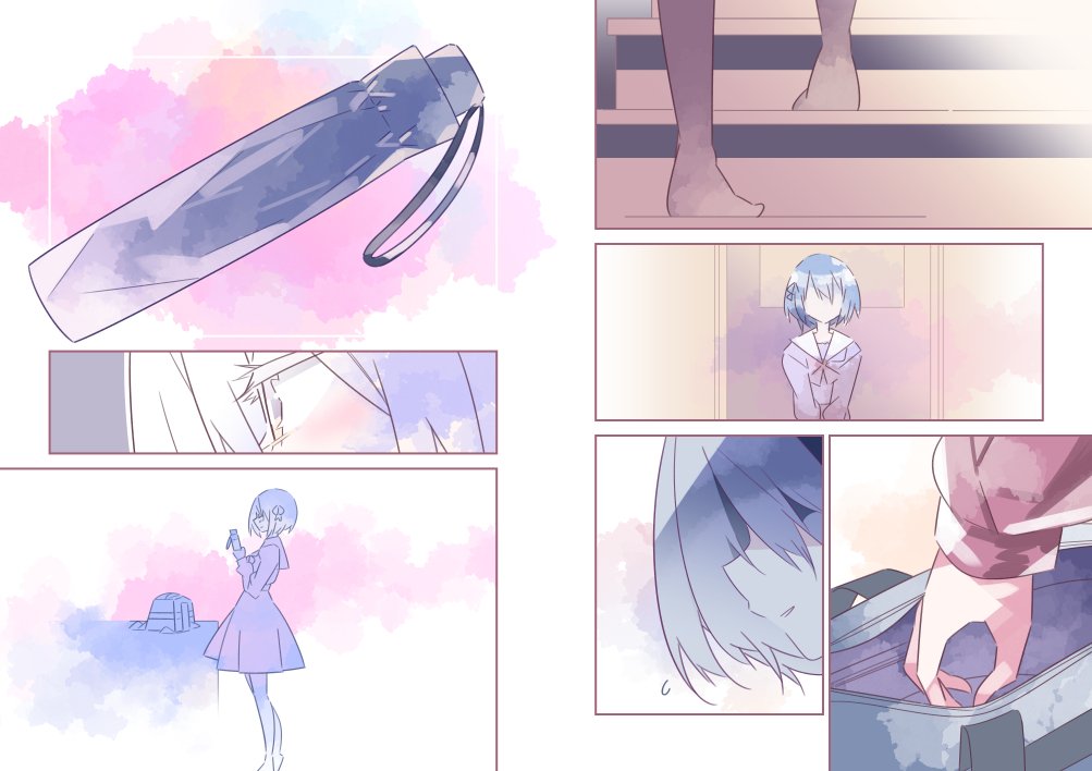 サイレント百合漫画「雨の日は晴れ」 