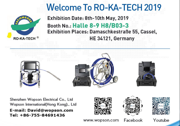 WOPSON_Camera's tweet photo. RO-KA-TECH 2019 @RoKATECH2019
We are here,Welcome to the scene!!!
And will use this opportunity to visit our customers in surrounding countries.🤩
#RoKaTech #Germany #wopson #sewercamera #pipecamera
#new https://t.co/U85ik91qG5