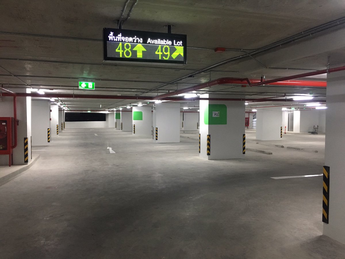Parking guidance system (PGS) project in Thailand 👍👍👍