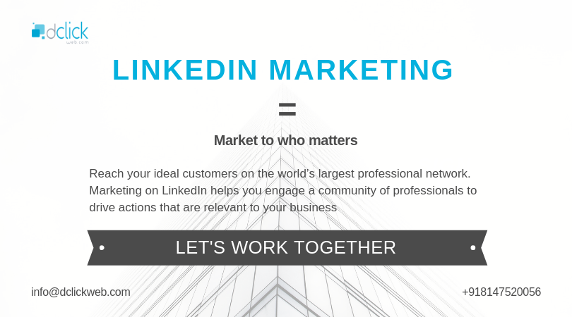 Dclickweb's tweet image. #Marketing on #LinkedIn helps you engage a community of professionals to drive actions that are relevant to your business.
Your #LinkedInProfile never sleeps. Google yourself/your company and your LinkedIn profile comes up top.
bit.ly/2YdLFTd
#LinkedIn_lead #linkedinads