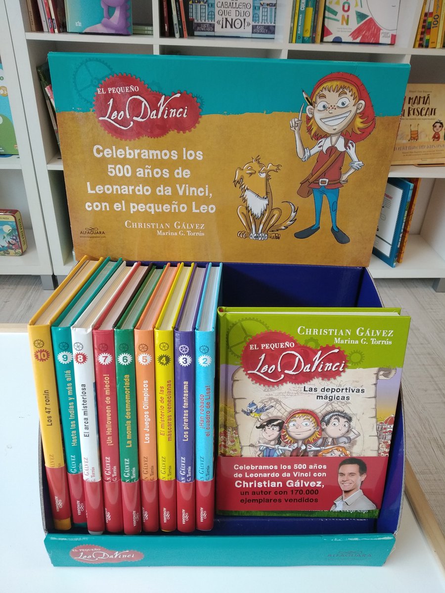 Celebramos los 500 años de #LeonadoDaVinci con una colección de libros especial, #ElPequeñoLeoDaVinci
¿Quieres ser un genio?
Pues no te pierdas las divertidísimas y trepidantes aventuras del pequeño Leo Da Vinci y sus amigos Lisa, Miguel Ángel, Chiara, Boti, Rafa y Spaghetto