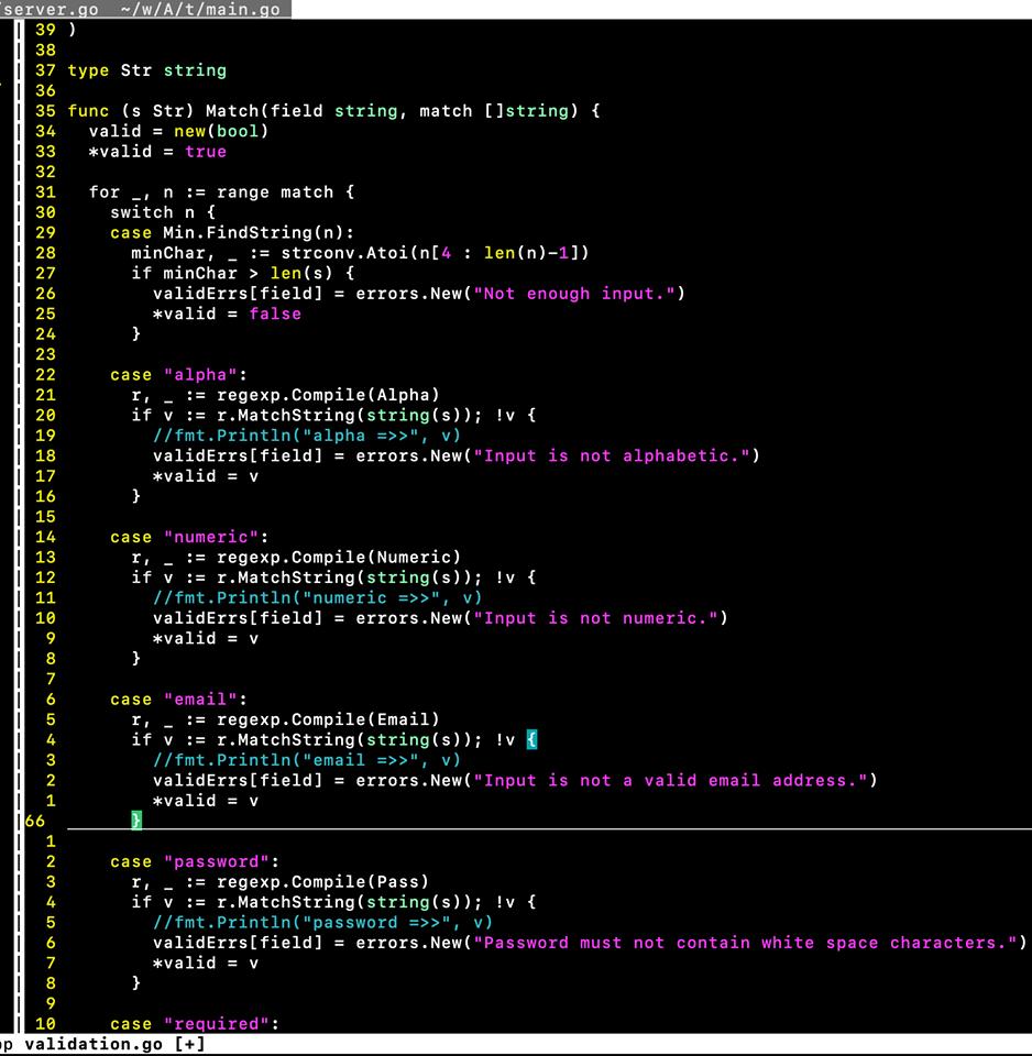 ardawanx's tweet image. Creating my own custom #FormValidation in #golang. I might make it public on my #GitLab for who appreciate a #lightweight -which unfortunately we got a lot all over the internet. 🤮The second screenshot will demonstrate how clean and nice can use this, at least for now