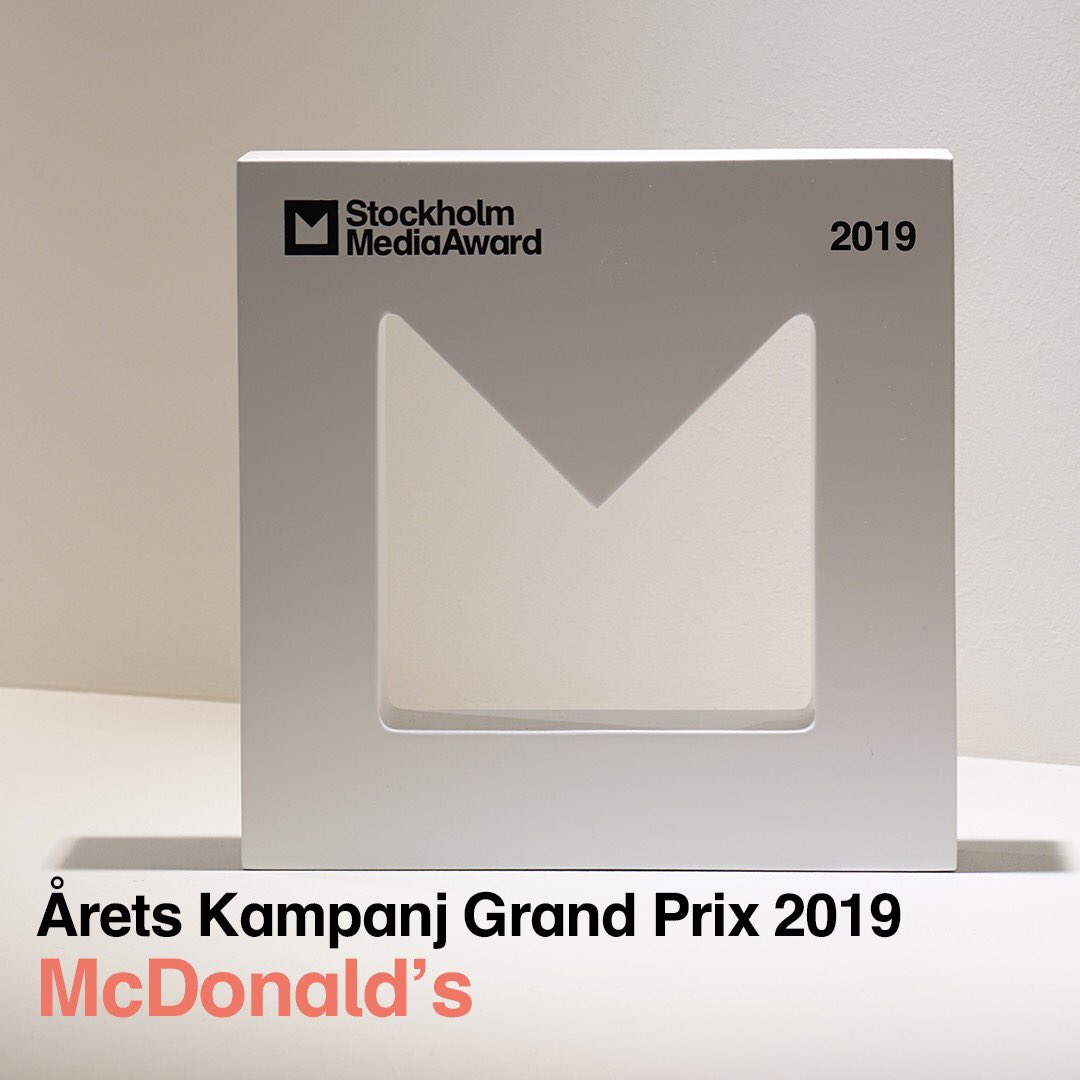 Sist men inte minst så kammar McDonald’s hem Grand Prix i Årets Kampanj 2019 - grattis! 😃👏

Kampanj: Beat the Heat
Byrå: <a href="/OMD_Sverige/">OMD Sverige</a> 

#stockholmmediaweek #McDonalds #omd
