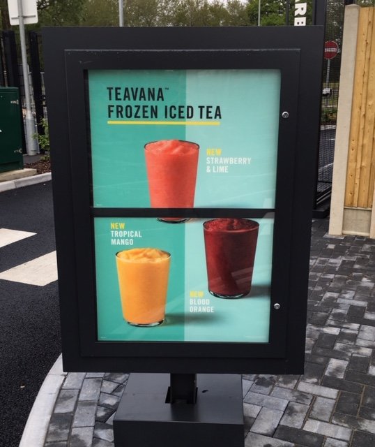 New Frozen Iced Tea's have arrived #starbucks#teavana#poolefleetscorner