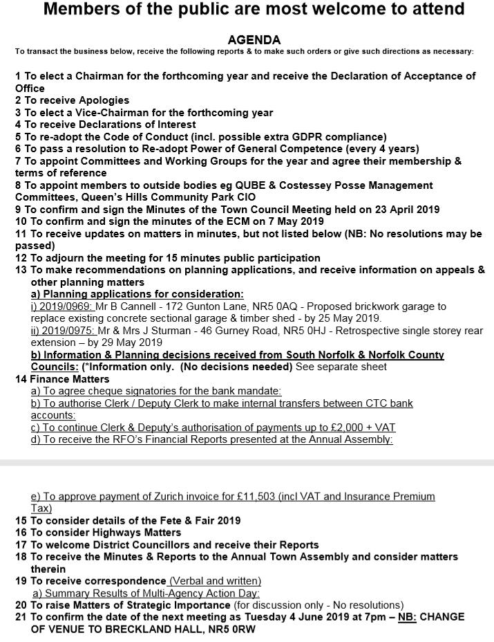 Costessey Council tweet media