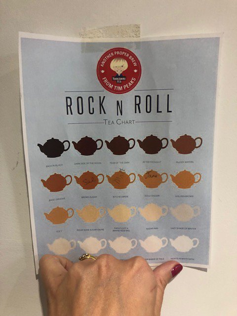 TODAY AT CUBEX HQ:
This morning Fran made tea. This happens so infrequently she a) had to use the tea colour chart and b) had to ask Sue if Andy (her own husband!) takes sugar... Oh Fran!!