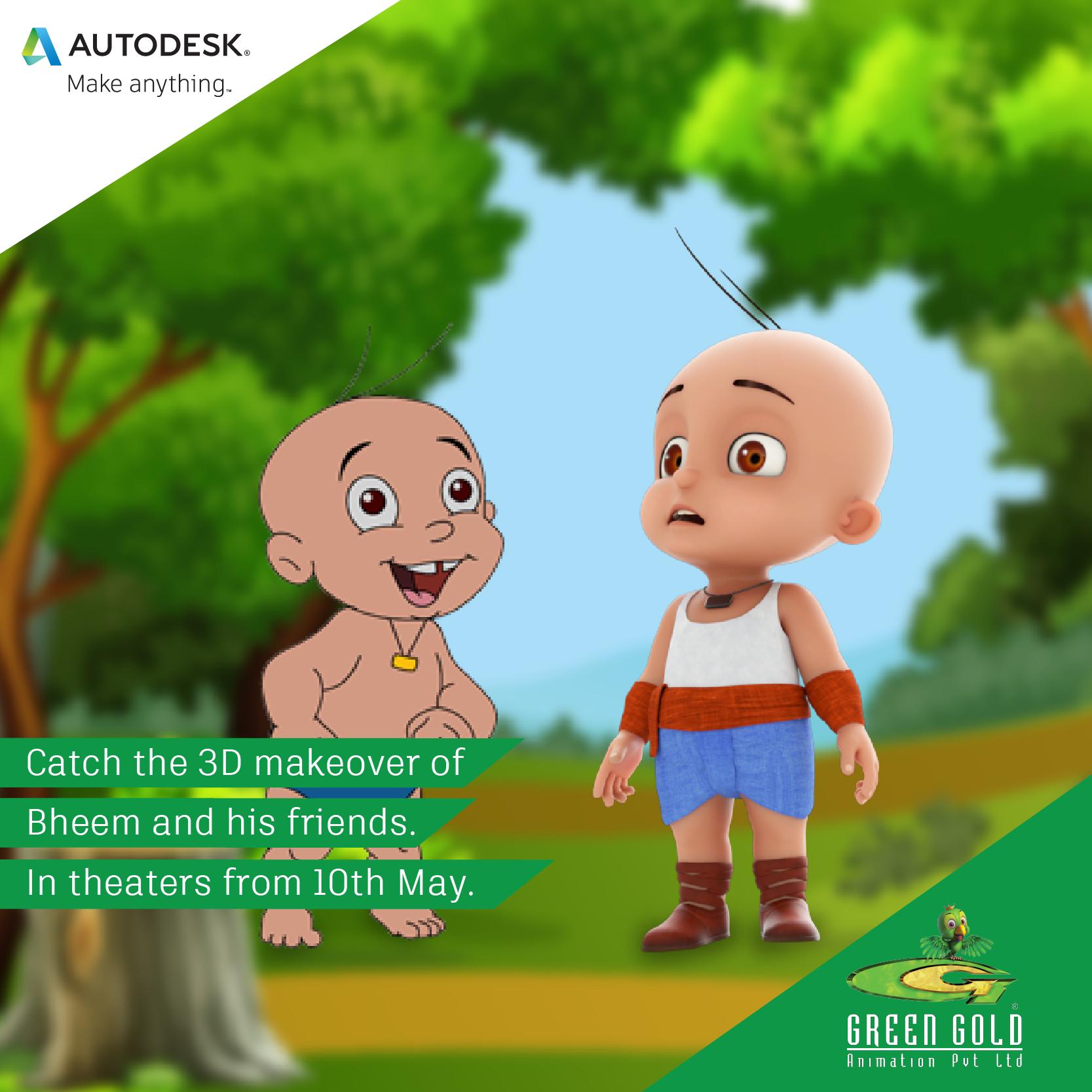 Autodesk india on twitter catch the 3d makeover of chhota bheem and