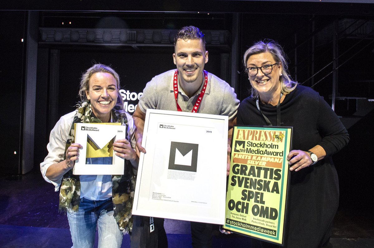 Vinnarna av Årets Kampanj 2019 ❤️👏

📸 <a href="/AnnaHallams/">Anna Hållams</a> 

#stockholmmediaweek #stockholmmediaaward