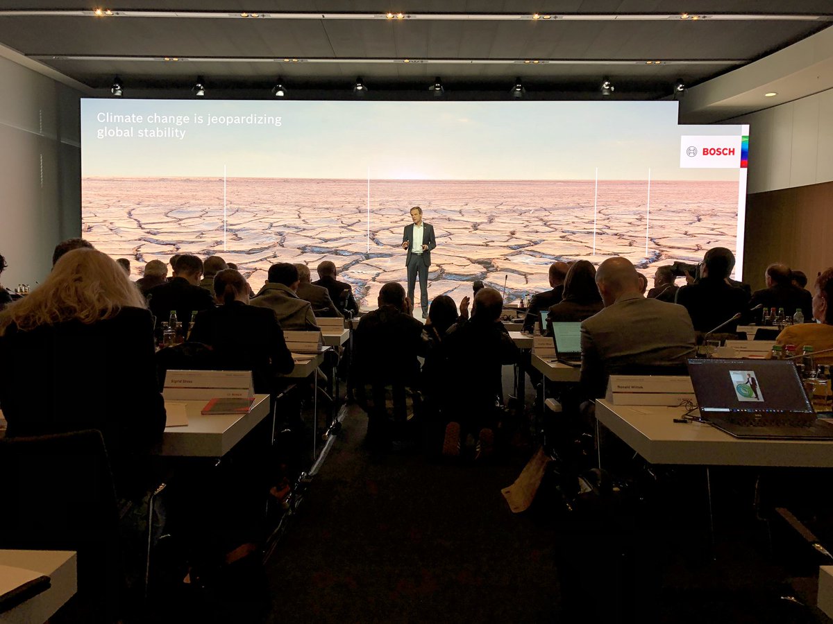 Climate change: “The <a href="/UN/">United Nations</a> called for urgent action in its sustainable development goals. A company like Bosch, which wants to improve people’s lives with technology, cannot ignore this.” – Bosch CEO Denner #BoschAPC🍃