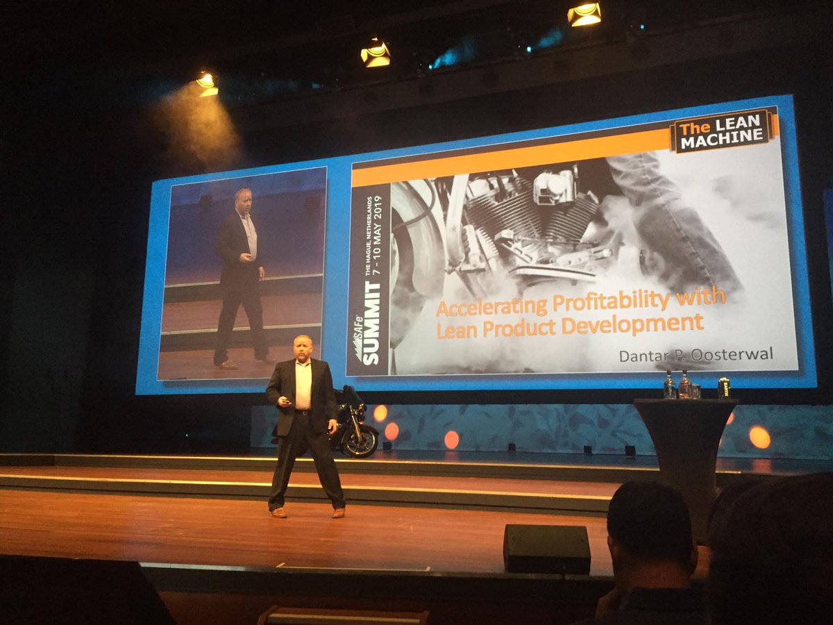 soflab_pl's tweet photo. Dantar Oosterwal, Harley-Davidson executive is showing   how development organization is able to accelerate and increase product development throughout to drive revenue and profit.
#SAFeSummit #SAFe https://t.co/hm7lShl8YZ