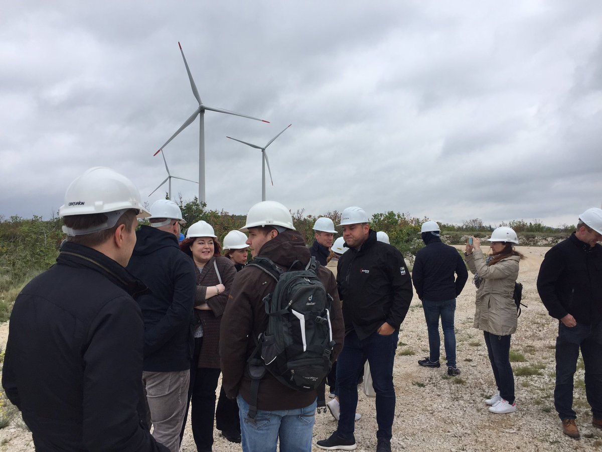 firespolproject's tweet photo. We are visiting today @ACCIONA #WindFarm in #JelinakinSegetGornji #FirespolTeam #Croatia #interregionalLearning #GoodPractices https://t.co/4F4AYtRqsf