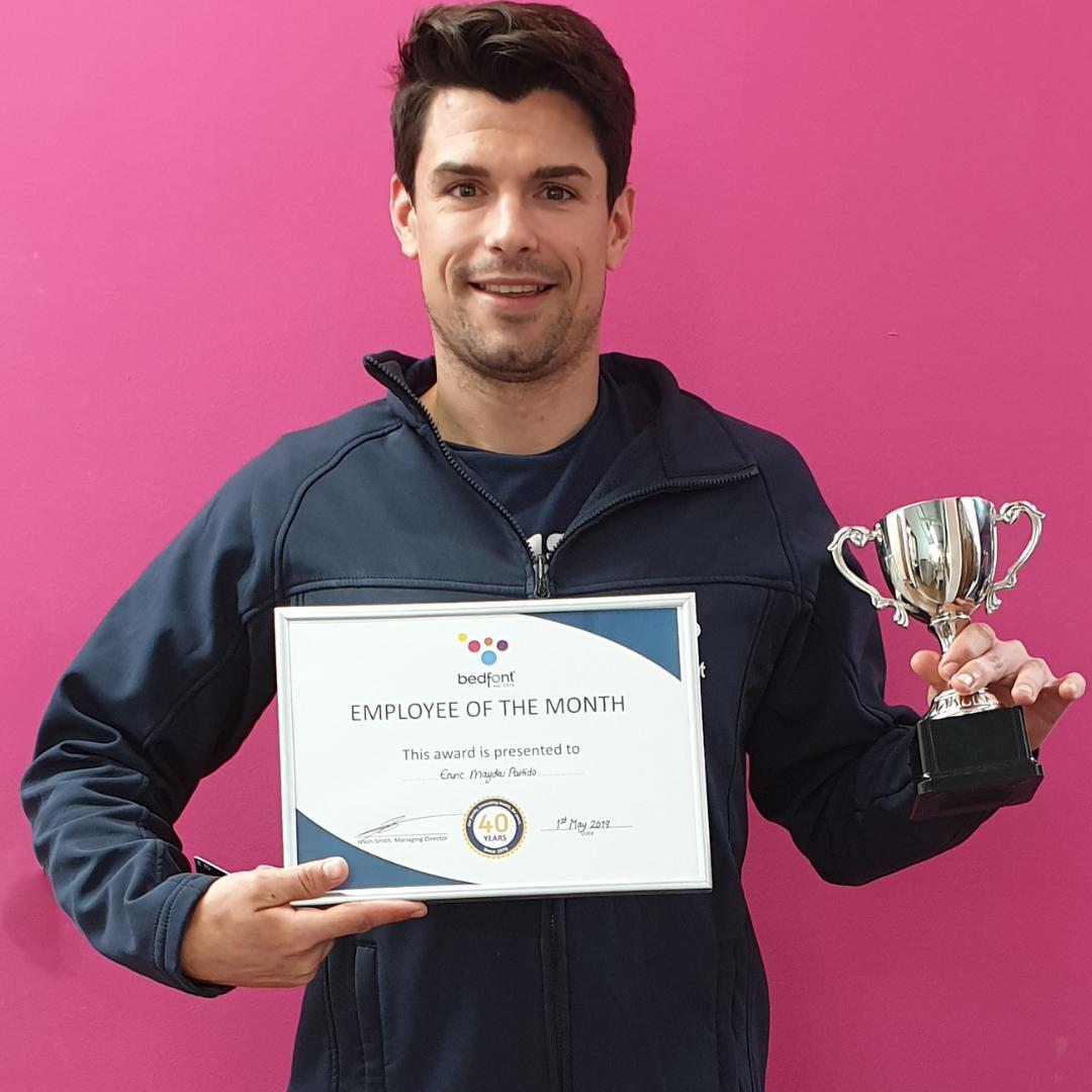 BedfontLtd's tweet photo. Congratulations to Enric, our new Gastrolyzer product manager on being April's #Employeeofthemonth!
.
.
.
#employeeappreciation #employee #congrats #supervisor #EOTM #bedfontfamily #family https://t.co/dEHQtQPby5