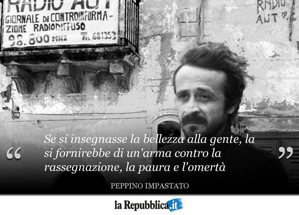 repubblica's tweet photo. #9maggio 1978 - Nello stesso giorno di #aldomoro, ucciso dalle #BrigateRosse, la mafia uccideva #PeppinoImpastato #accaddeoggi https://t.co/tD7GbyuI1u