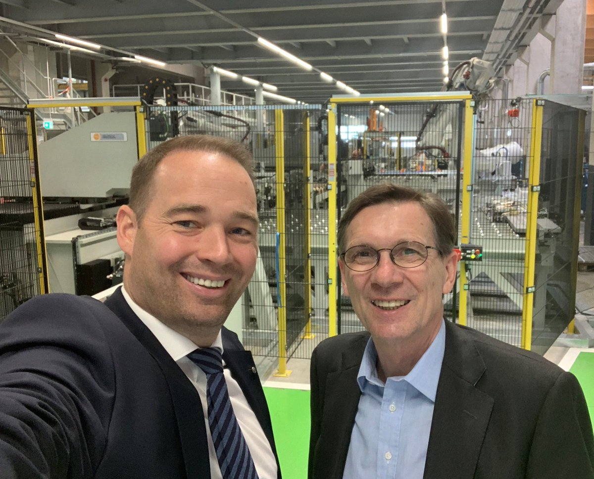 Gerd Götz (@gerdgotz) on Twitter photo Honored to get a sneak preview of the new, fully automized #production hall for #emobility by Rob van Gils, CEO of #Hammerer #Aluminium Industries (HAI) and member of <a href="/EU_Aluminium/">EUROPEAN ALUMINIUM</a> Executive Committee. HAI is celebrating the inauguration of the line today. #TheAluminiumEffect Honored to get a sneak preview of the new, fully automized #production hall for #emobility by Rob van Gils, CEO of #Hammerer #Aluminium Industries (HAI) and member of <a href="/EU_Aluminium/">EUROPEAN ALUMINIUM</a> Executive Committee. HAI is celebrating the inauguration of the line today. #TheAluminiumEffect