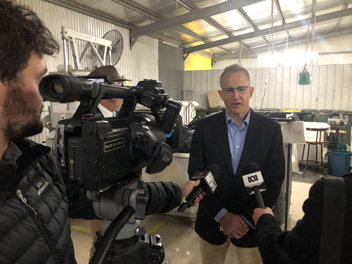 In Port PIrie with announcing 75K election commitment to support Lifeline Port Pirie work to