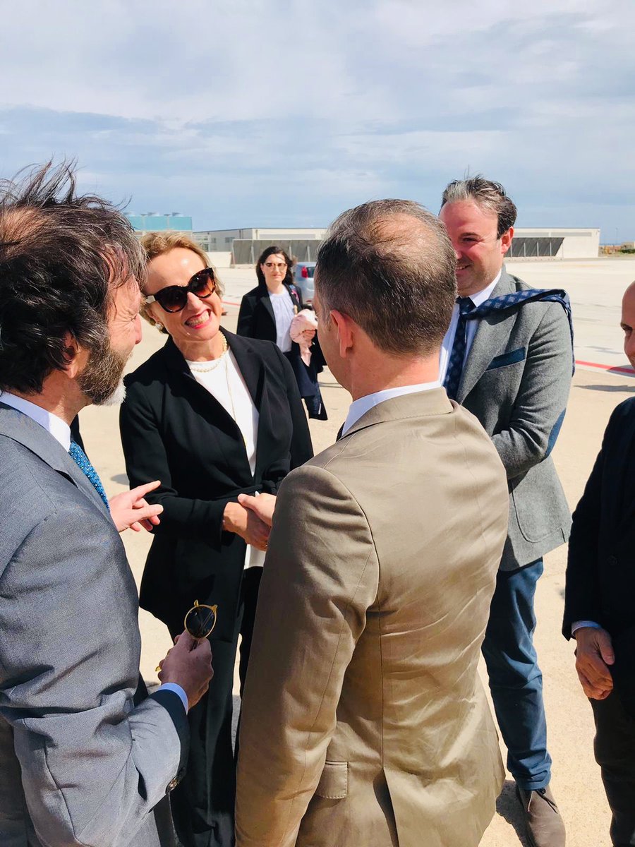 Benvenuto a #Palermo in Sicilia per #Bundesaußenminister ⁦@HeikoMaas und ⁦<a href="/Ambtedesco/">Thomas Bagger</a>⁩ ⁦⁦Viktor Elbling <a href="/die_regierung/">Bundesregierung</a>⁩ ⁦<a href="/LeolucaOrlando1/">Leoluca Orlando</a>⁩ ⁦<a href="/FabioGiambrone/">Fabio Giambrone</a>⁩ ⁦<a href="/ComunePalermo/">Comune di Palermo</a>⁩