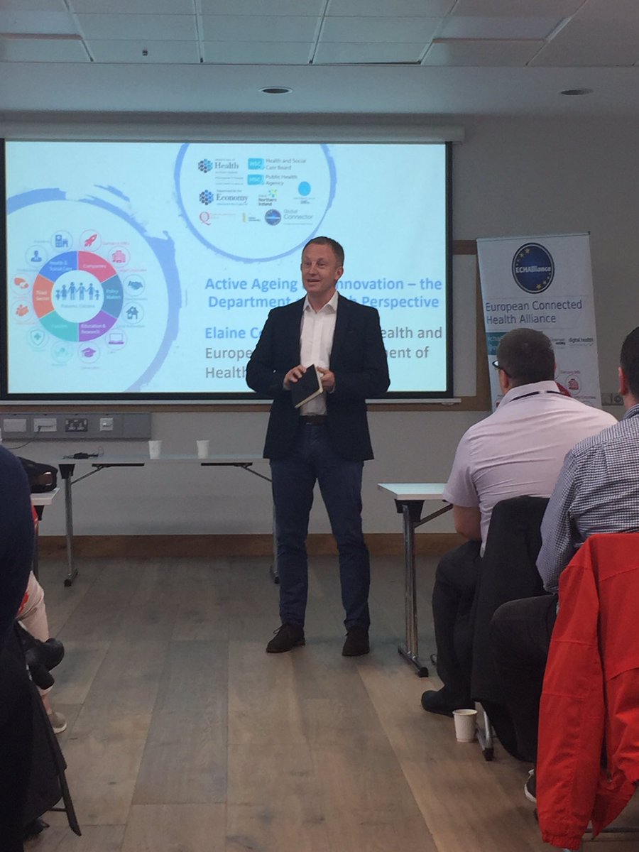 Jen_Neffer's tweet photo. Welcoming NI Department of Health  #cio #danwest to Derry today @ECHAlliance #activeageing #digital https://t.co/kdxDFyRw2L