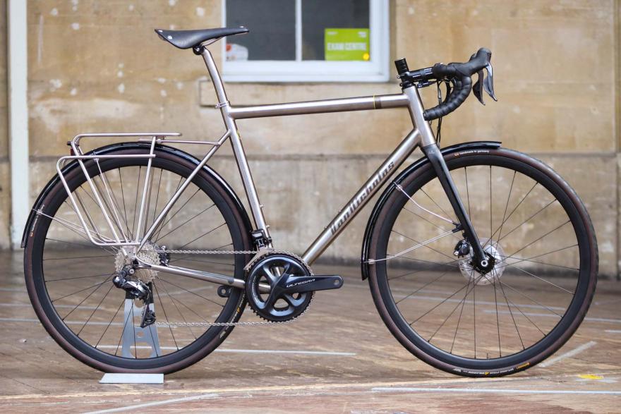 roadcc's tweet photo. Just in: Van Nicholas Yukon Disc, titanium tourer with all the bells and whistles https://t.co/JrtK1NyVah #cycling https://t.co/cE7SOrURQE