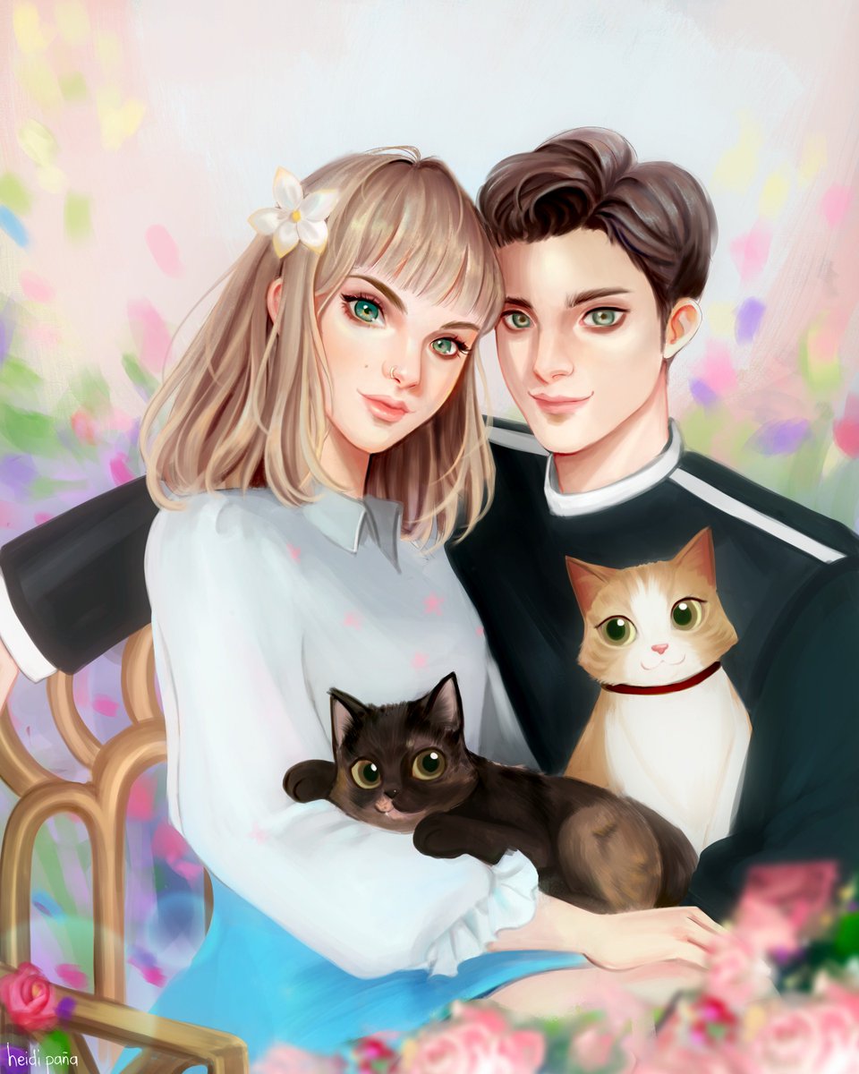 heidispn's tweet photo. I think i polished my style here, abit <3
#hambposting #pattourcatto #coupleart #artph #CatsOfTwitter https://t.co/6xqnpkP53K