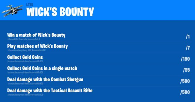 FNBROnline's tweet photo. #Fortnite #Leak

John Wick Challenges https://t.co/oFQt1uEKva