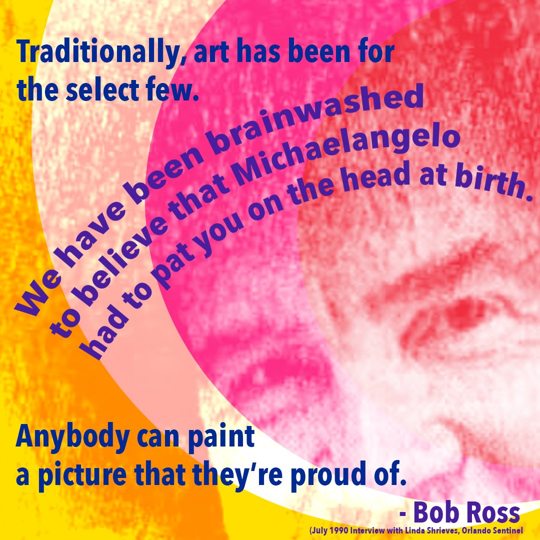 We appreciate all of the art educators who share the creative process in all media and methods!  Happy trees for all!  No head pats from classical artists or ninja turtles required.