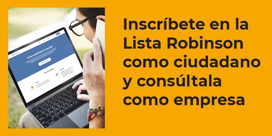 Estoy Apuntado En La Lista Robinson