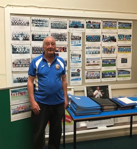 BuryLibraries's tweet image. A new exhibition by Stewart Fell celebrating 70 years of @radcliffeboro has just opened at #Radcliffe Library. On display are team photos, programmes and match reports dating back to the very first match in 1949 as well as information on famous past players. #WeAreRadcliffe