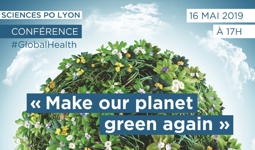 “Make our planet green again” ! 🌎 Venez rencontrer <a href="/brunorebelle/">Bruno Rebelle</a> , l’un des fondateurs d’AVSF et invité de cette conférence autour des enjeux sociétaux et environnementaux de notre siècle. Rdv à Sciences Po Lyon le 16 mai 2019 ! 
bit.ly/2WAxPKi
