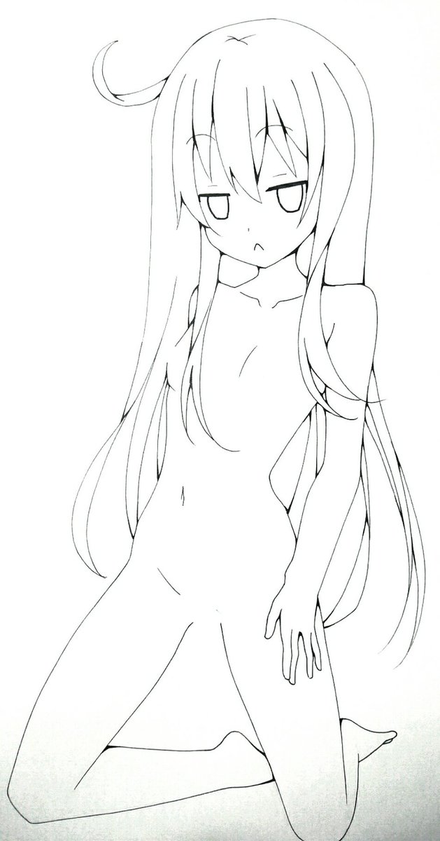 響ちゃん線画～～～ 