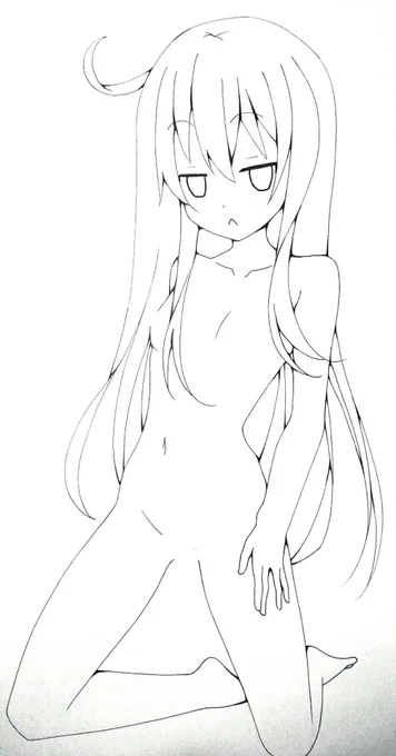 響ちゃん線画～～～ 