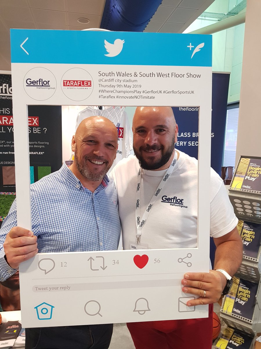 Getting our Gerflor on at the 3D South Wales Trade Show. #Sports #Gerflor