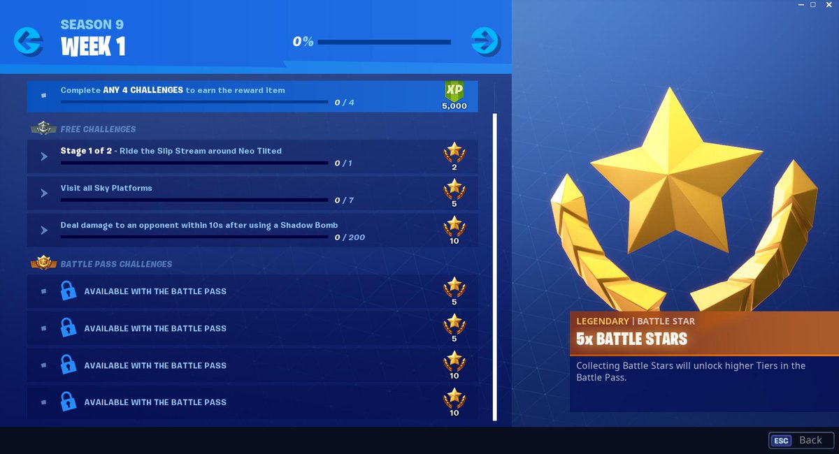 fortnite season 9 week 1 challenges are now live we re current working on our battle pass guide stay tuned pic twitter com p2qsnzusvs - fortnite master overlay
