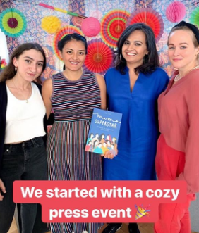 We started with a kick off to the press event to boost the Germany-wide crowdfunding campaign. The "Migrant Mama" movement of the authors is nominated for the German Integration Award. The campaign is now online and collects the stories of "100 Migrant Moms".