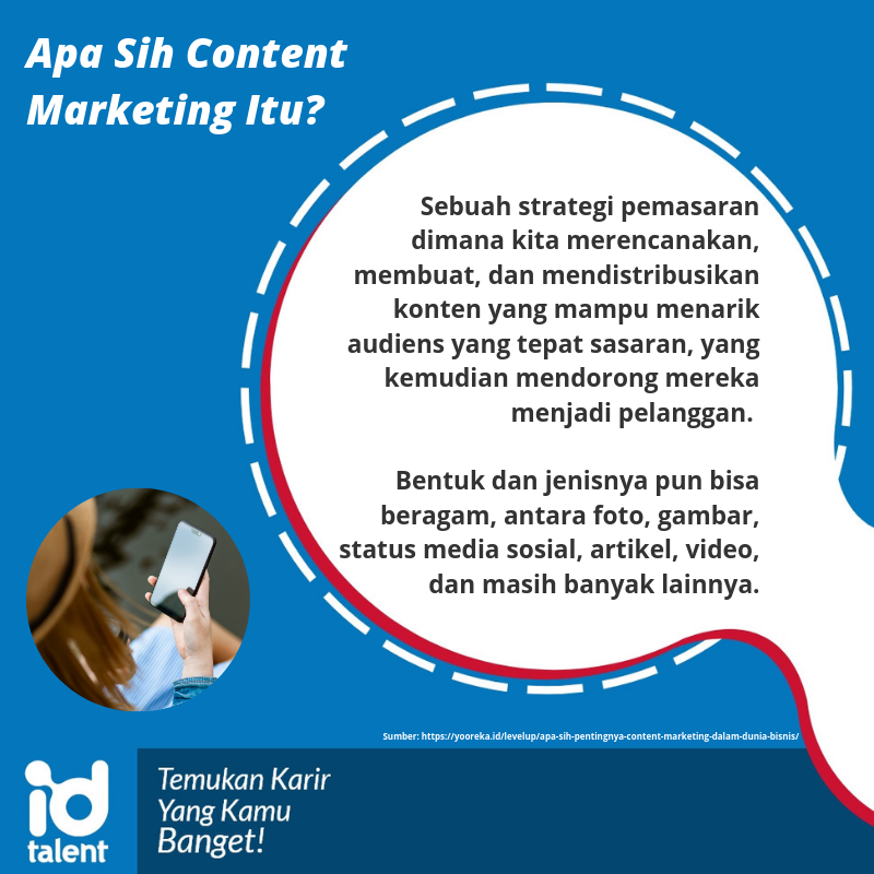 Content marketing adalah strategi yang paling cocok untuk bersaing di dunia digital
-
Internet dan gadget yang semakin baik memungkinkan kita untuk membuat konten yang interaktif dan lebih menarik sehingga menarik konsumen
-
#talent #talentindonesia 
#digital #digitalmarketing