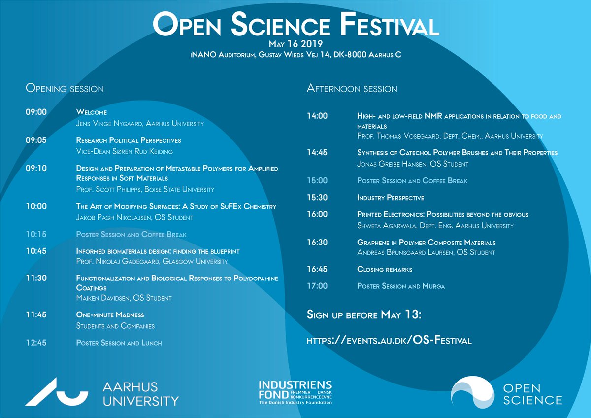 SpomanOS's tweet image. How do we solve the problem of plastic waste?
At the Open Science Festival, Prof. Scott Phillips will introduce us to a new type of plastic; self-immolative polymers. Could they be a solution? Come by and judge for yourself. events.au.dk/OS-Festival/ #dkgreen #openscience