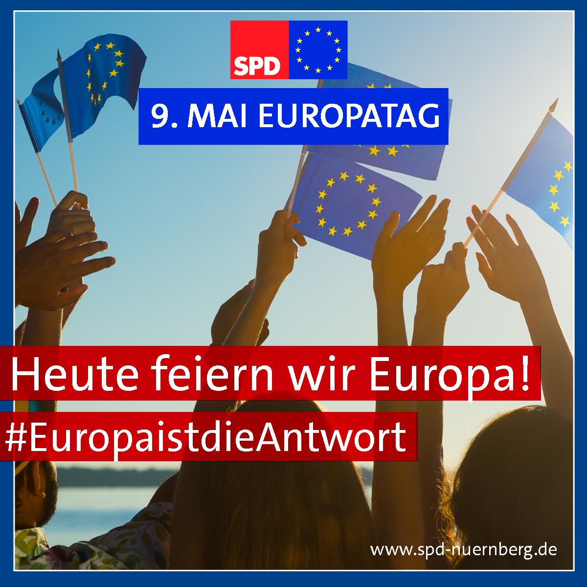 Heute ist #Europatag! Die europäische Idee bleibt der bedeutendste Fortschritt des vergangenen Jahrhunderts. Deshalb feiern wir heute Frieden und Einheit in #Europa! #EuropaistdieAntwort