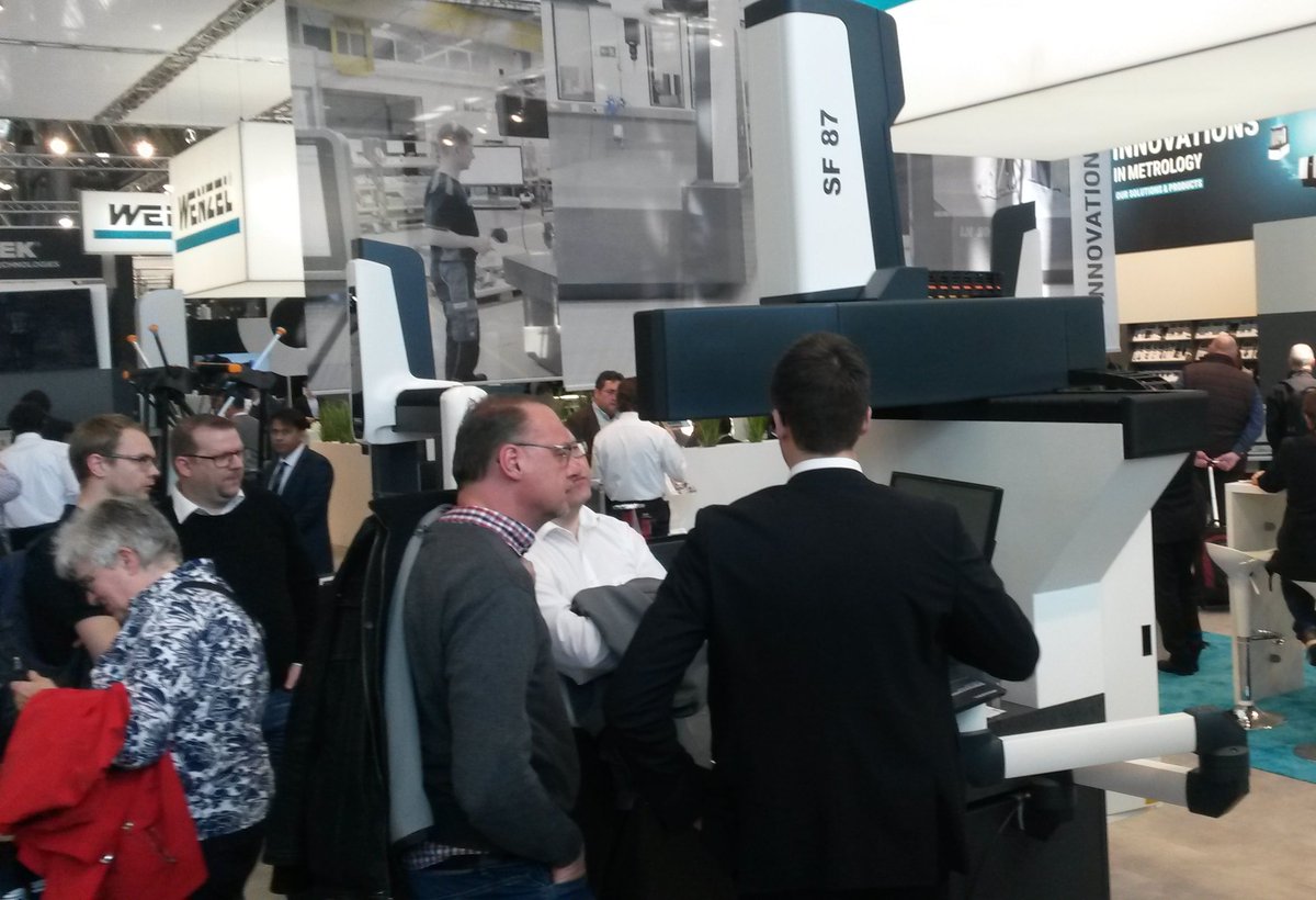 WenzelAmerica's tweet image. Control 2019.  The crowds are fighting to get a look at the new SF 87 shop floor CMM from WENZEL #wenzel #cmm #controlmesse #Control2019 #5AxisMeasure