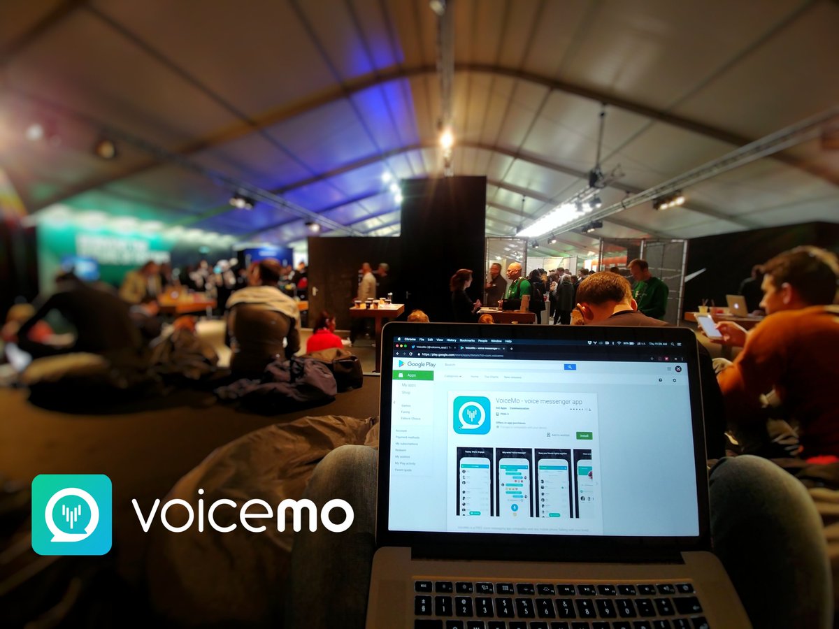 voicemo_app's tweet photo. Let's talk about the future of chatting at #TNW2019 ✌️ !!! #voicemo #developer #tech #talktech #letstalk #thenextweb #tnw https://t.co/PkwGVgsfDF