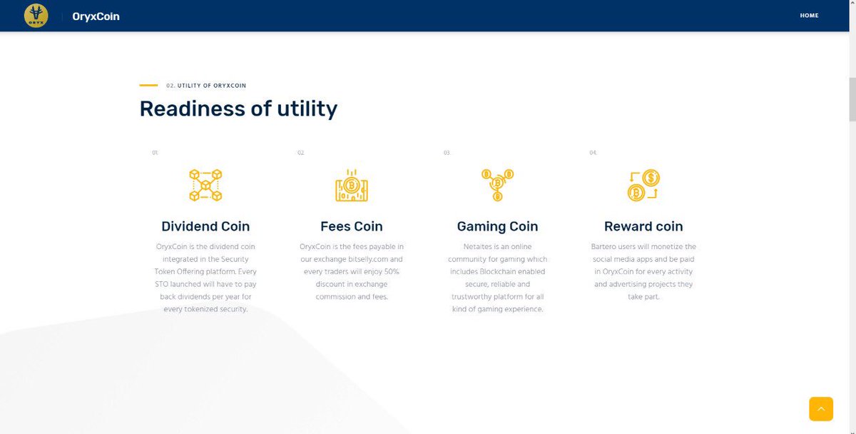 OryxCoin's tweet image. We are proud to announce that we have updated the website for OryxCoin including Road Map updates and White Paper version V4.0
You can navigate to our new website at oryxcoin.io