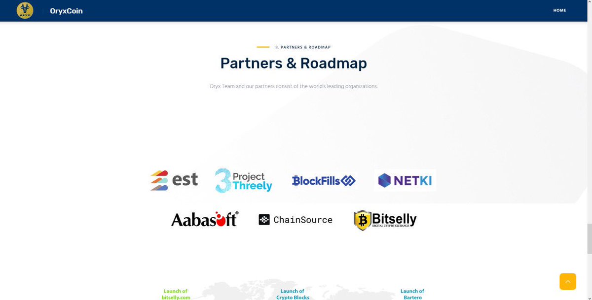 OryxCoin's tweet image. We are proud to announce that we have updated the website for OryxCoin including Road Map updates and White Paper version V4.0
You can navigate to our new website at oryxcoin.io