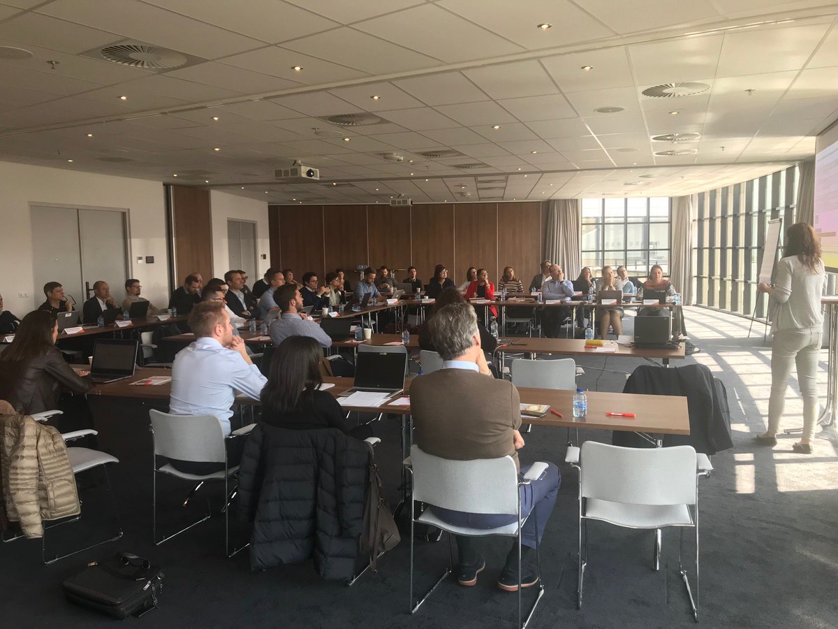 ACI_EUROPE's tweet photo. The @ACI_EUROPE European Airports Punctuality Network working hard in AMS to enhance the #passengersexperience. @Schiphol https://t.co/1RzHWBYqOY