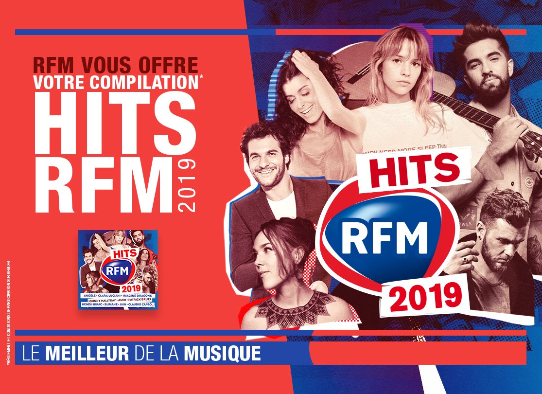 🎁 [#Concours] 🎤 A l’approche des beaux jours, GAGNEZ votre Compilation #HitsRFM2019 pour vibrer au son du #MeilleurDeLaMusique! 💿 🤩

✔️ Pour tenter votre chance, RT et FOLLOW <a href="/RFMFrance/">RFM France</a>! 🍀 #BonneChance

🕛 Fin du jeu le 10/05 à 23h59 (Dans la limite des lots disponibles)