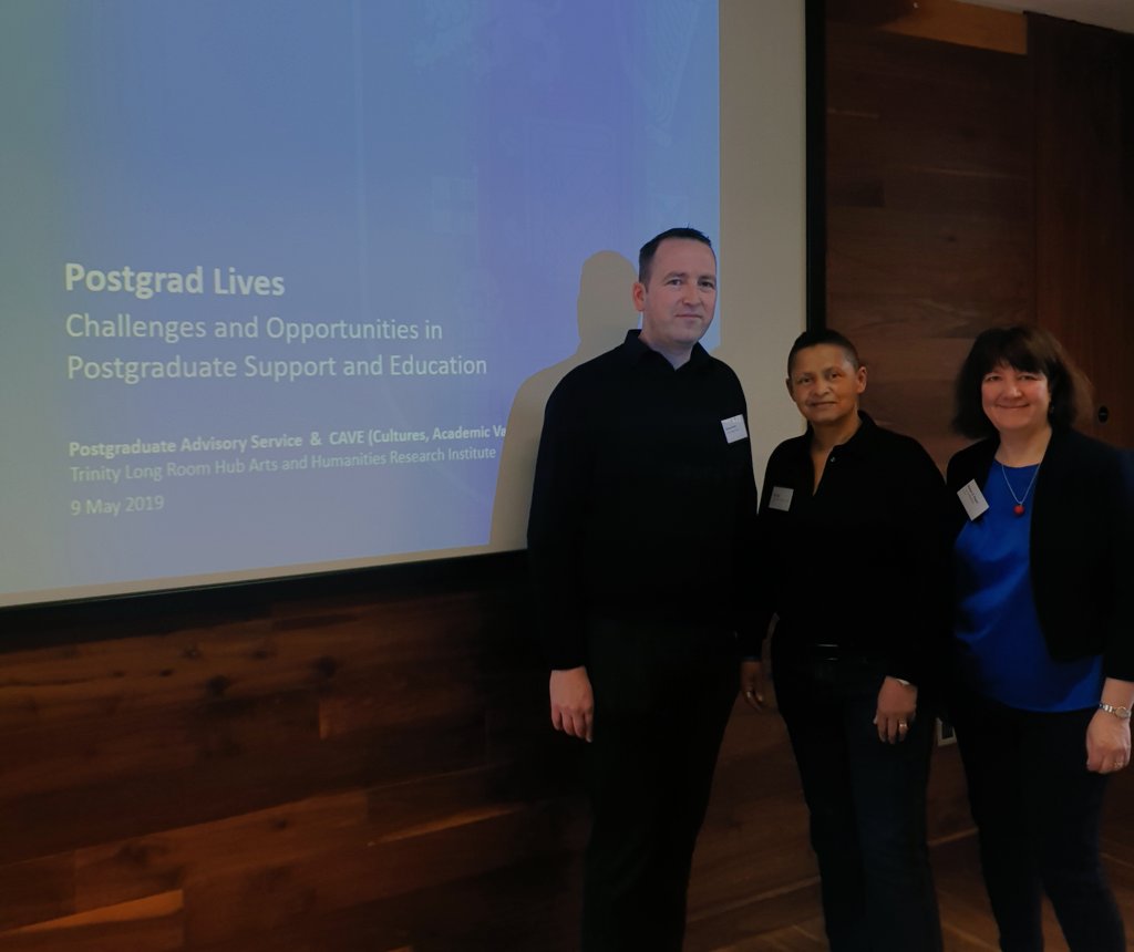 Trinity College Dublin (@tcddublin) on Twitter photo Some of the great speakers for our first <a href="/tcddublin/">Trinity College Dublin</a> #PostgradLives - Challenges & Opportunities conference - Prof Ronald Barnett <a href="/ucl/">UCL</a> <a href="/IOE_London/">UCL Institute of Education</a>, Trinity Senior Tutor Aidan Seery, incoming <a href="/TrinityGSU/">Trinity GSU</a> President <a href="/shazoye/">Shaz OYE 🏳️🌈</a>, @TCDAbility's Declan Reilly, &
PhD student Maeve O'Regan Some of the great speakers for our first <a href="/tcddublin/">Trinity College Dublin</a> #PostgradLives - Challenges & Opportunities conference - Prof Ronald Barnett <a href="/ucl/">UCL</a> <a href="/IOE_London/">UCL Institute of Education</a>, Trinity Senior Tutor Aidan Seery, incoming <a href="/TrinityGSU/">Trinity GSU</a> President <a href="/shazoye/">Shaz OYE 🏳️🌈</a>, @TCDAbility's Declan Reilly, &
PhD student Maeve O'Regan