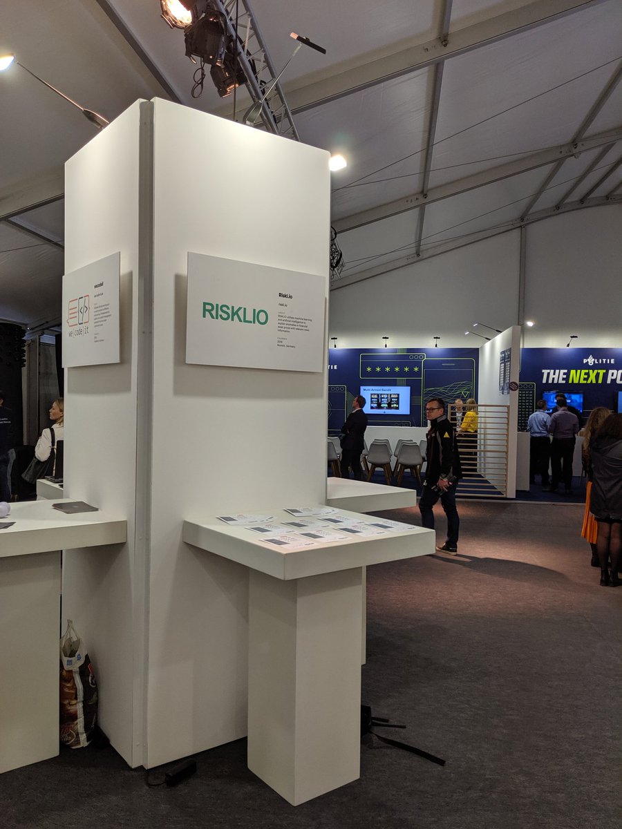 StephanDWerner's tweet photo. At #TNW2019 in Amsterdam today? Meet @Risklio in the exhibition tent to discuss #AI #innovation in #Finance. https://t.co/n994Z1CoGb