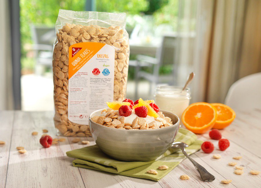 Mit unseren #glutenfreien #Quinoa Flakes startet ihr perfekt in den Tag. Perfekt mit Milch, Joghurt oder frischen Früchten. Lecker!