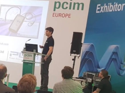 pemprobes's tweet photo. #pcimeurope Chris presenting on Delay, risetime and slew rate using HF optimized CWTHF Rogowski current sensors https://t.co/YvU82P7U6C