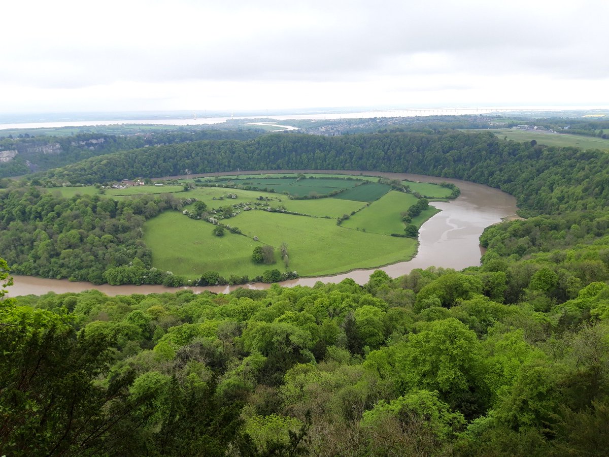 shawma1's tweet image. Spectacular view from Eagles Nest on Wye Valley walk. Including River Wye and River Severn, and both Severn bridges.