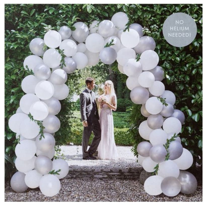 These DIY balloon arches are great for weddings and parties. Only £30 and no helium needed.