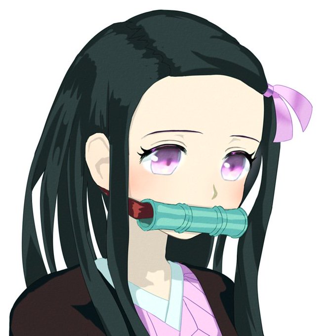 ももれぷ🔞さんがTwitterに投稿した竈門禰豆子(鬼滅の刃)のイラスト。