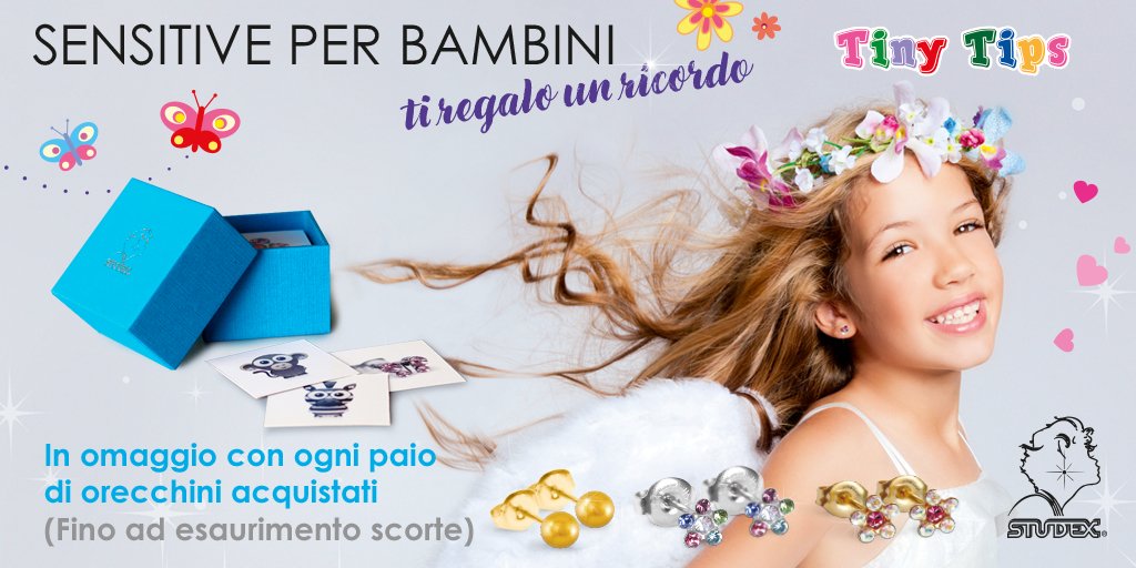 StudexItalia's tweet image. Ogni paio di orecchini Sensitive Tiny Tips acquistato, in omaggio la scatolina Memory di Studex! 🎁🤩🌸
#TiRegaloUnRicordo #SensitivePerBambini #SensitiveForKids #SensitiveByStudex #Studex
